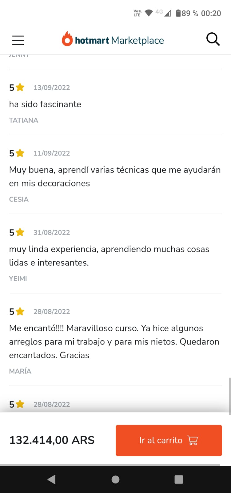 Testimonios reales alumnos curso globos Hotmart