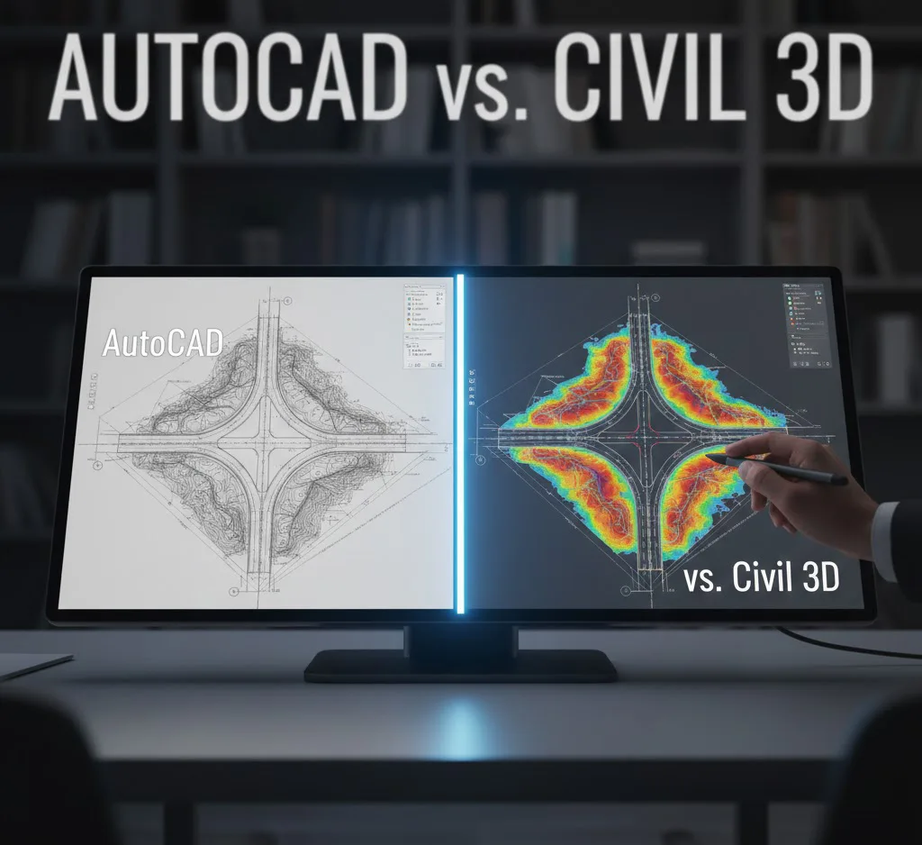 AutoCAD vs Civil 3D: ¿Cuál deberías aprender primero para trabajar en carreteras?