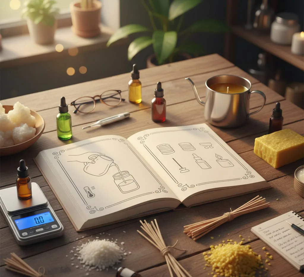 Guía para principiantes: Materiales básicos para fabricar tus primeras velas en casa