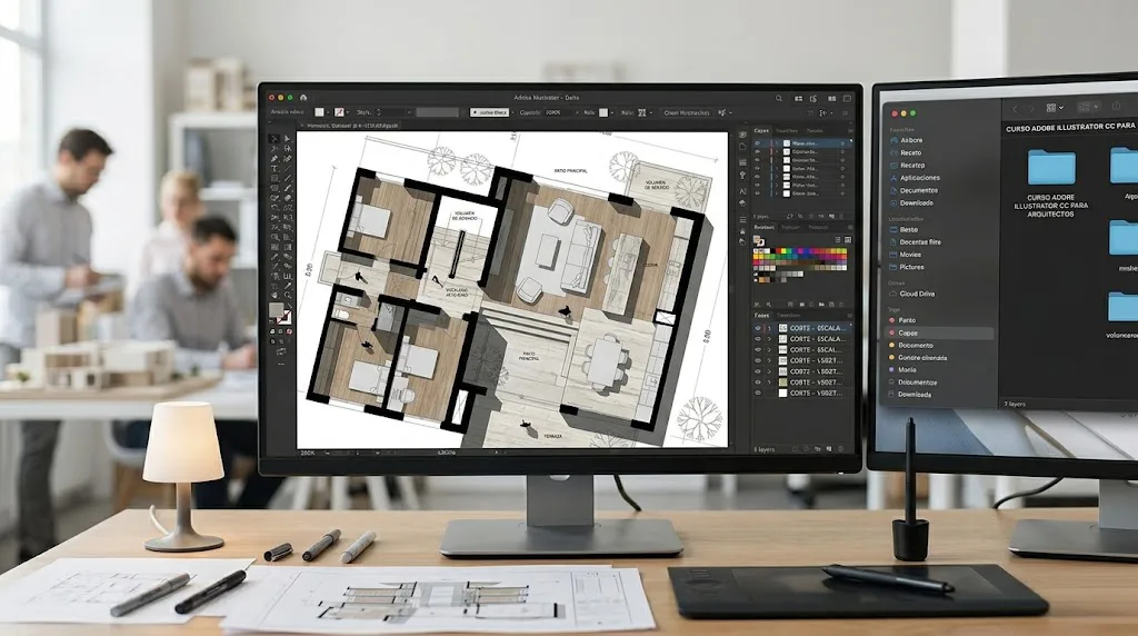 Cómo mejorar la presentación de planos de arquitectura usando Illustrator