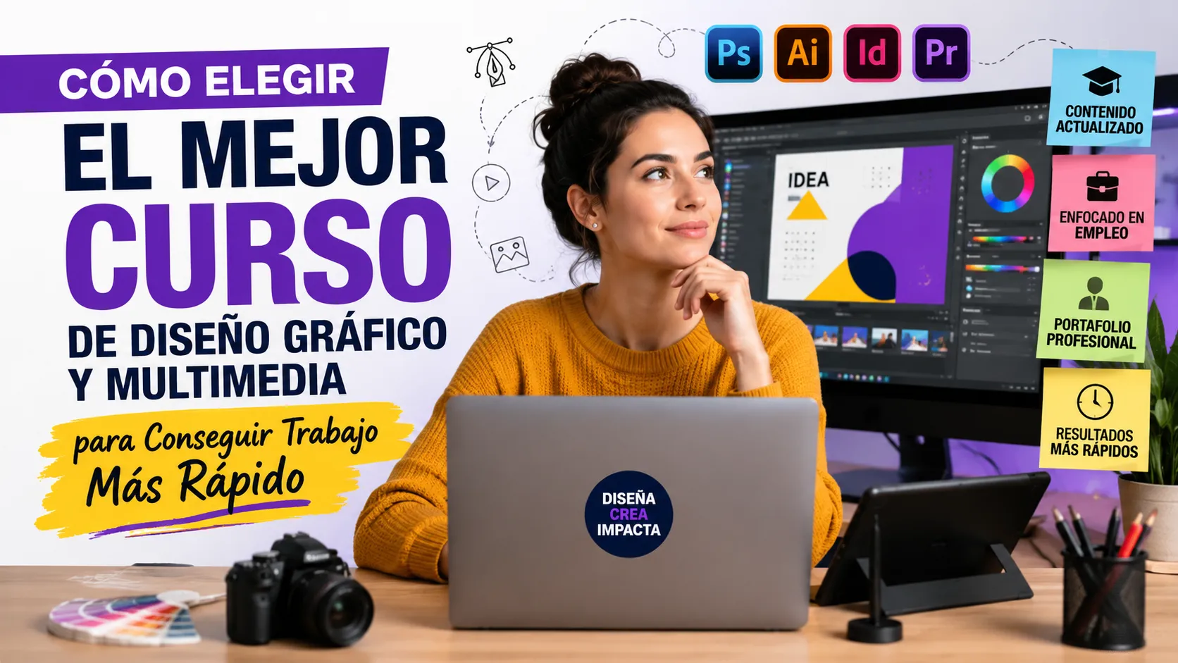 Cómo Elegir el Mejor Curso de Diseño Gráfico y Multimedia para Conseguir Trabajo Más Rápido
