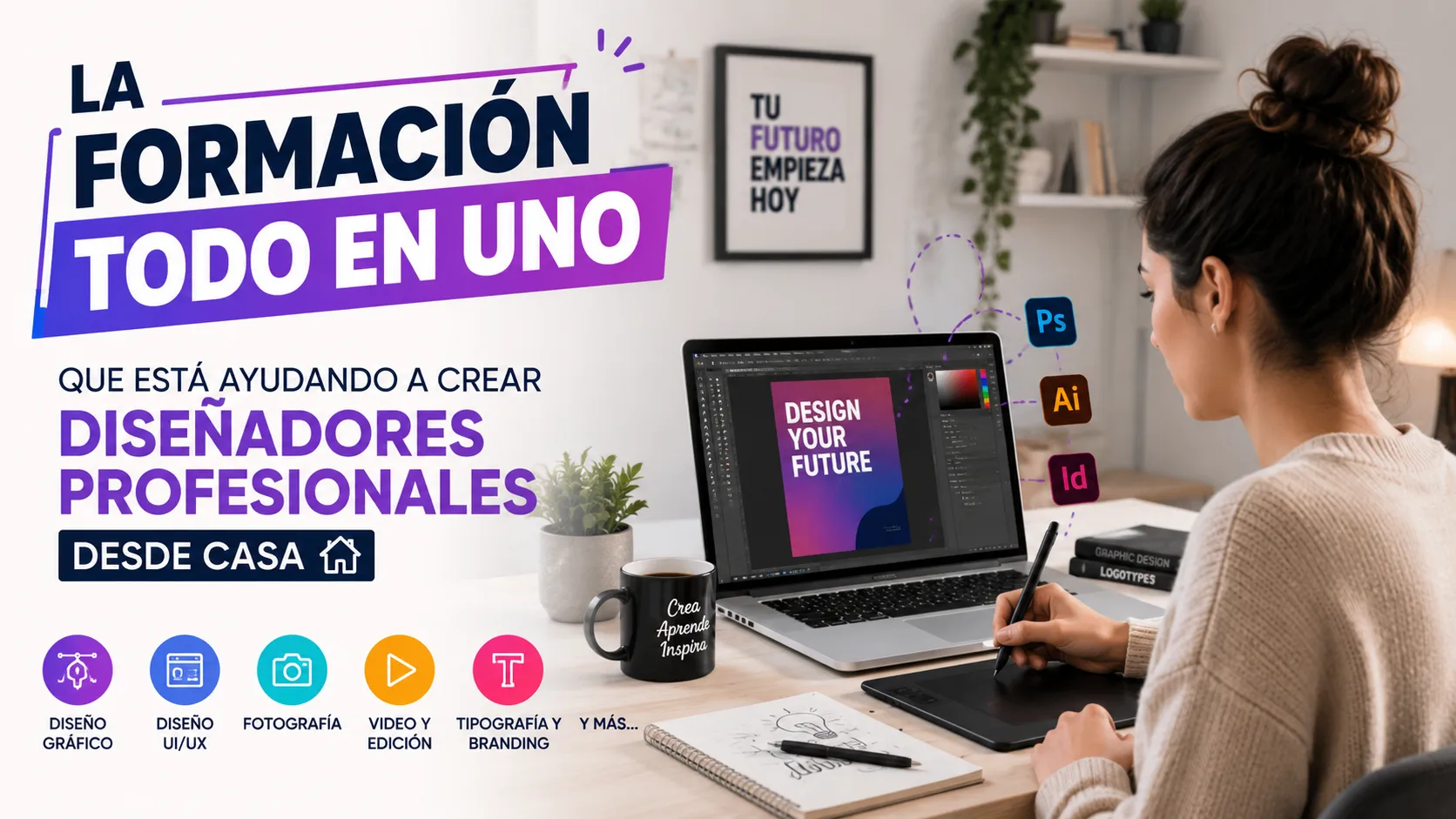 La Formación Todo en Uno que Está Ayudando a Crear Diseñadores Profesionales Desde Casa