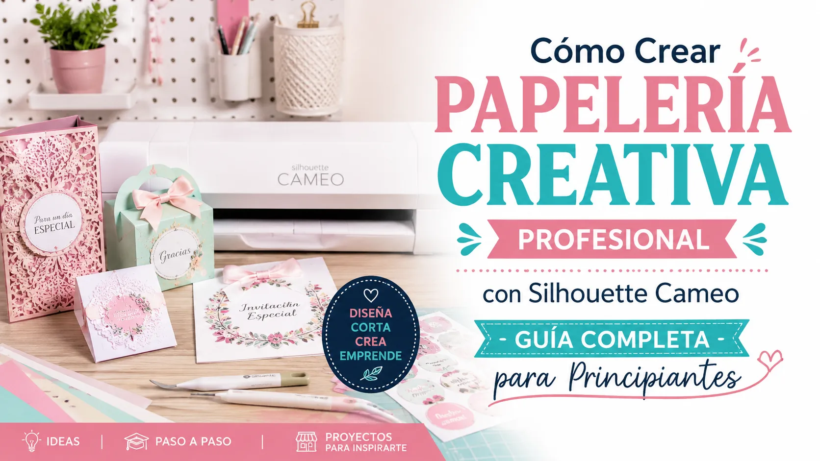 🎨 Cómo Crear Papelería Creativa Profesional con Silhouette Cameo: Guía Completa para Principiantes