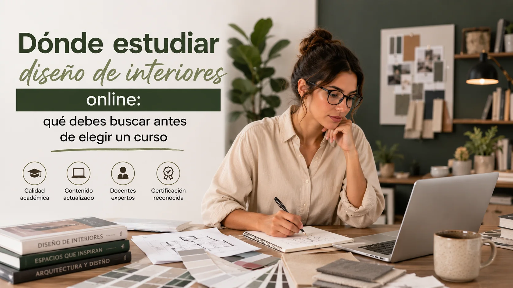 📐 Dónde estudiar diseño de interiores online: qué debes buscar antes de elegir un curso