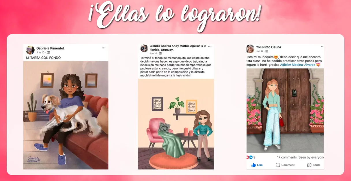 Imagen que muestra distintos testimonios de alumnos del curso