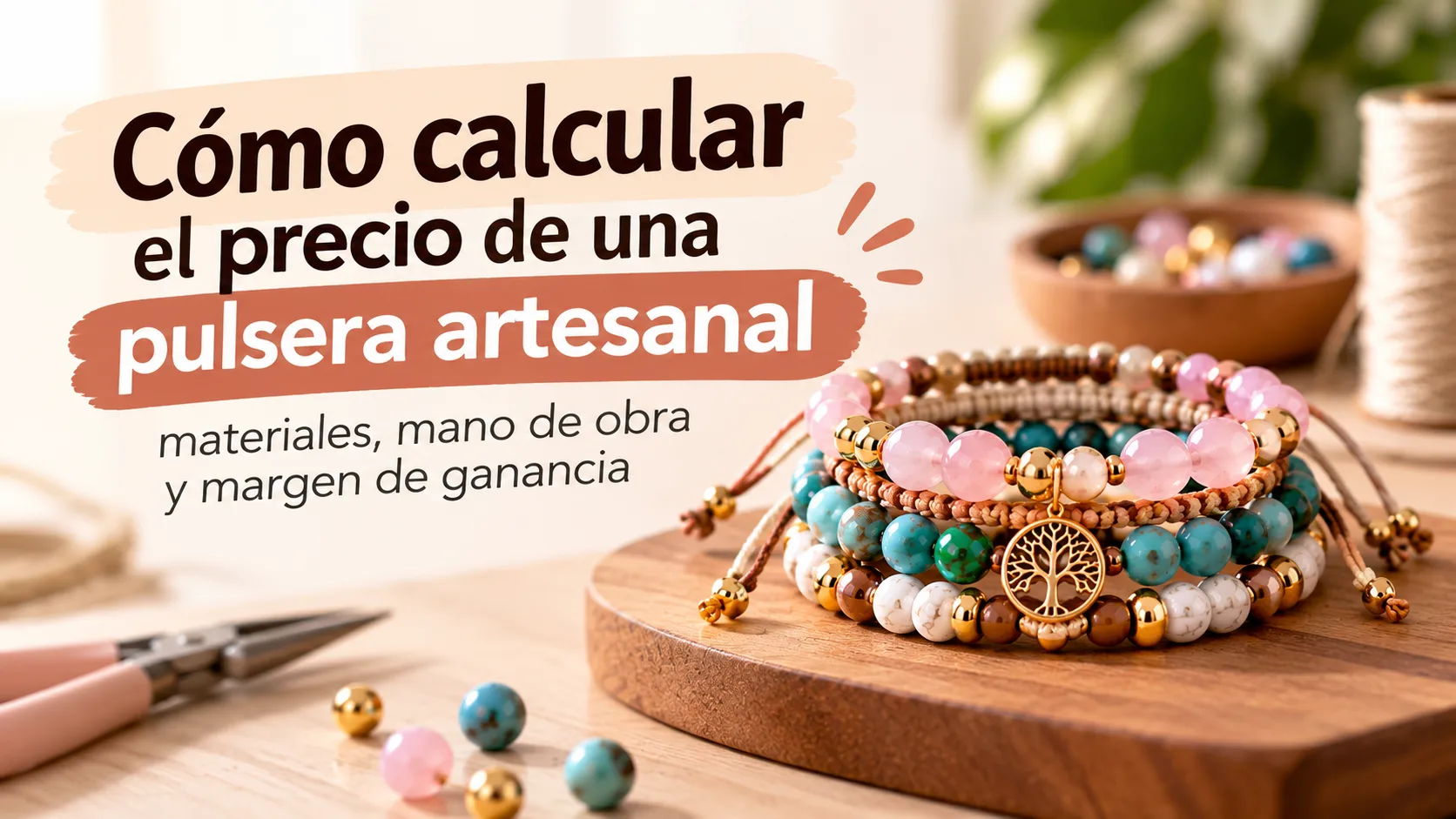 Cómo calcular el precio de una pulsera artesanal: